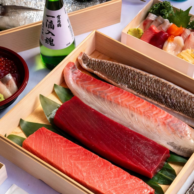 Fresh Ingredients for Sushi and Sashimi 