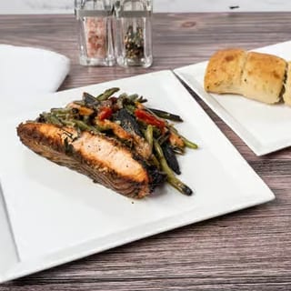 Pine Nut Encrusted Salmon