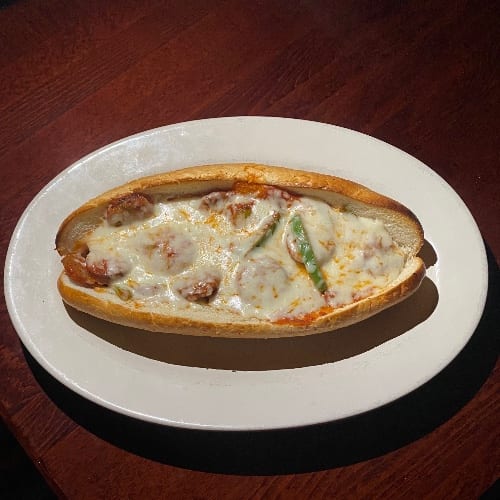 Sausage & Pepper Parm Sub.