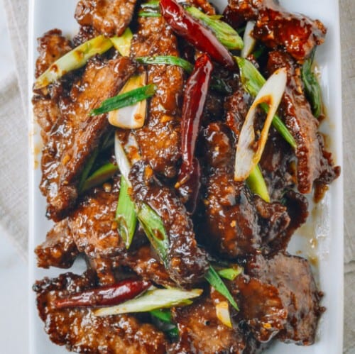 Pan-Seared Orange Beef.