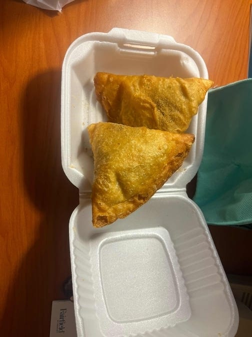 Vegetable Samosa.
