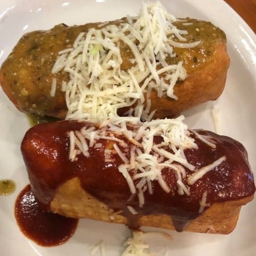 Carne Asada / Marinated Steak Chimichangas.