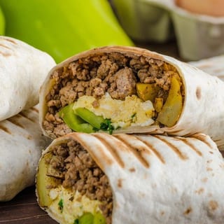 Alarm Clock Spicy Breakfast Burrito