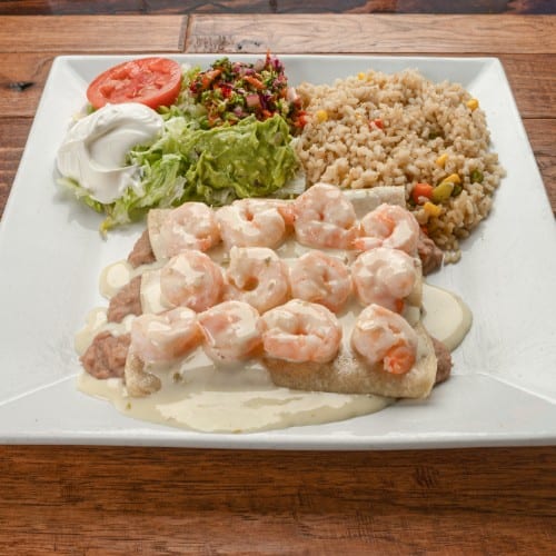 145. Shrimp Enchiladas.