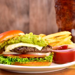 6. Guacamole Swiss Burger Meal