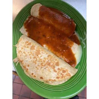 B) One Bean Burrito, One Cheese Enchilada & One Cheese Quesadilla