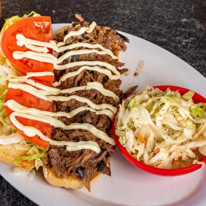 The "mardi gras" sandwich.