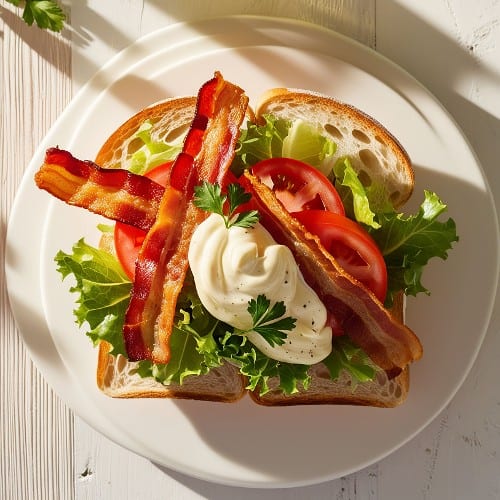 BLT with Avocado Sandwich.