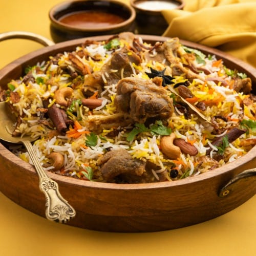 Avakaya Lamb Biryani.