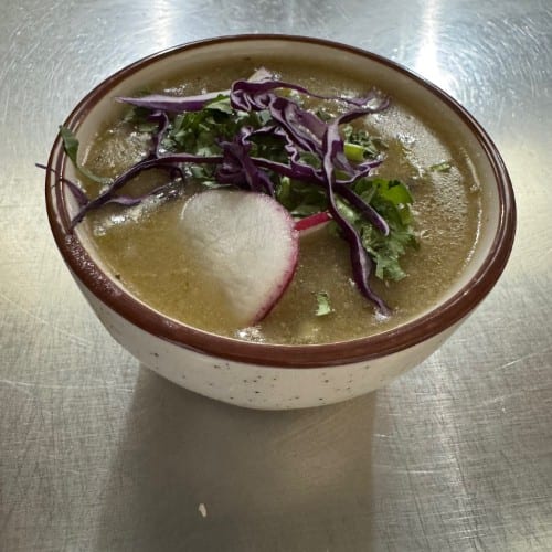 Cup Pork Green Chili.