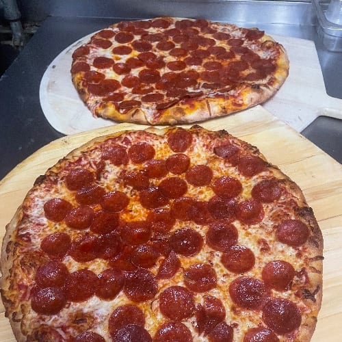 2 Large 16" One-Topping Pizzas.