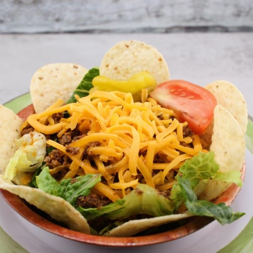 Kid's Mini Taco Salad.