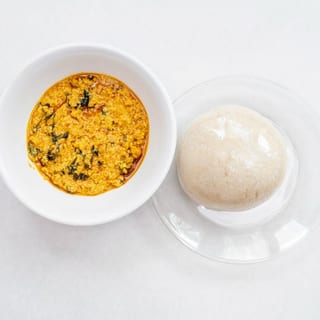 Egusi with Any Swallow, Pounded Yam / Amala / Eba