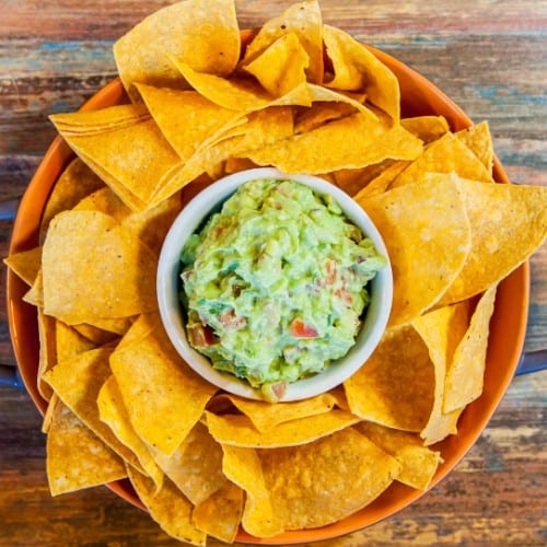 Chips and Guacamole.