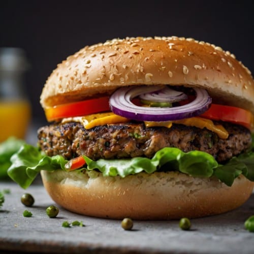 Shroom Vegan Burger.