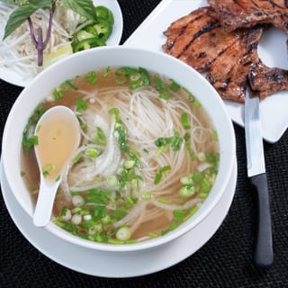 P9. Pho with Char-Grilled Marinated Pork Chops
