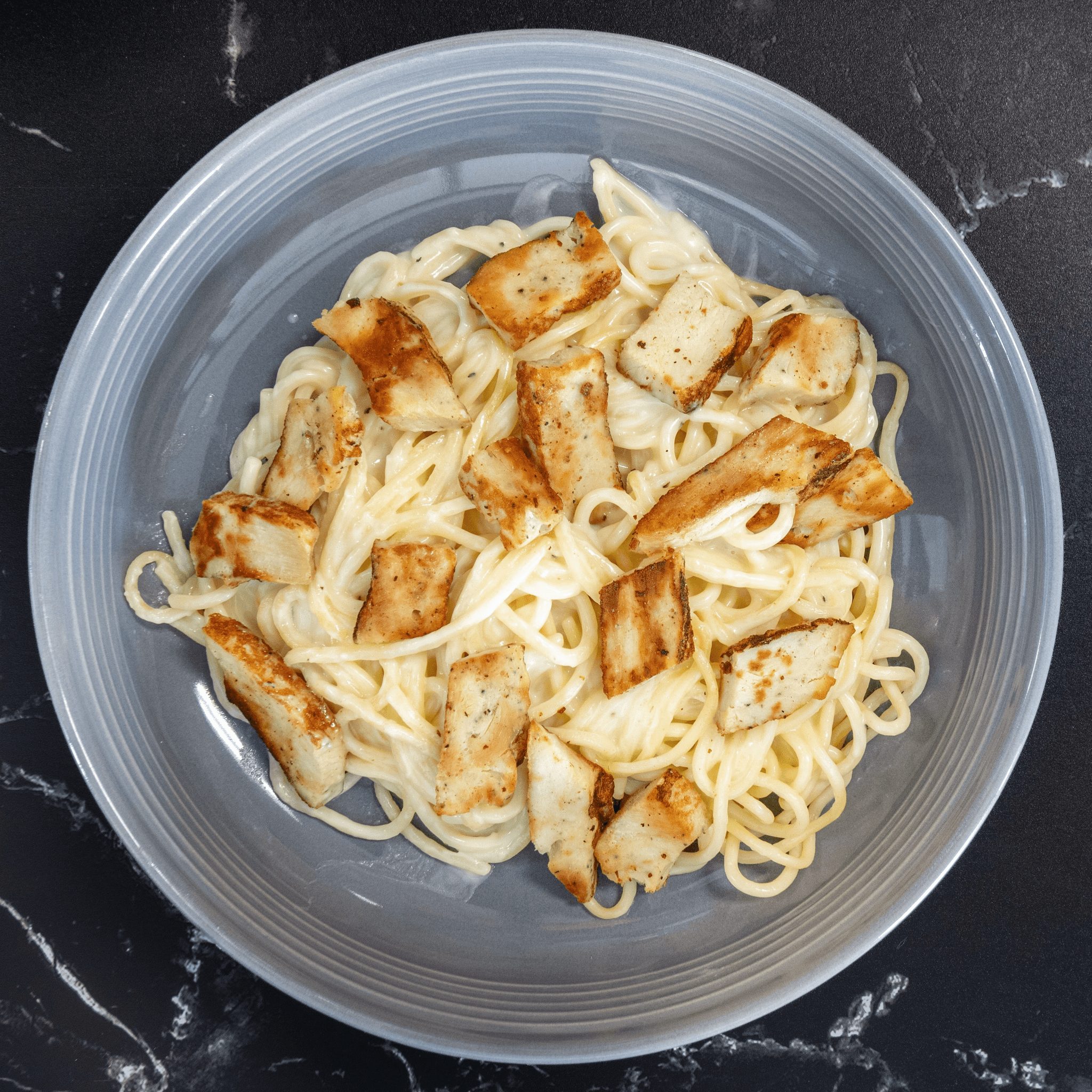 Chicken Alfredo.