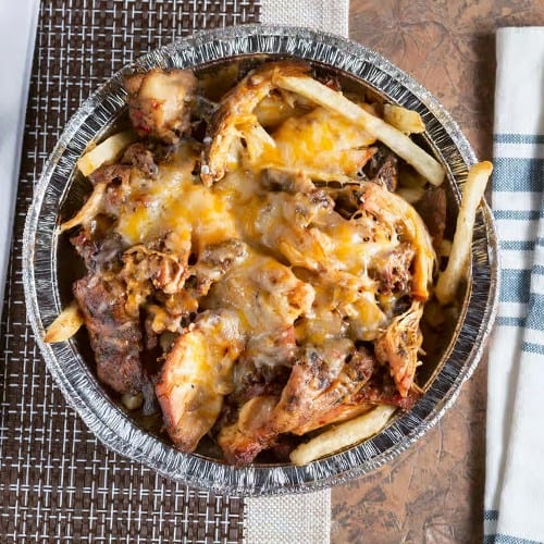 Jerk Chicken Cheese Fries.
