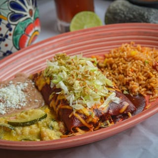 Two Chicken Enchilada Plate