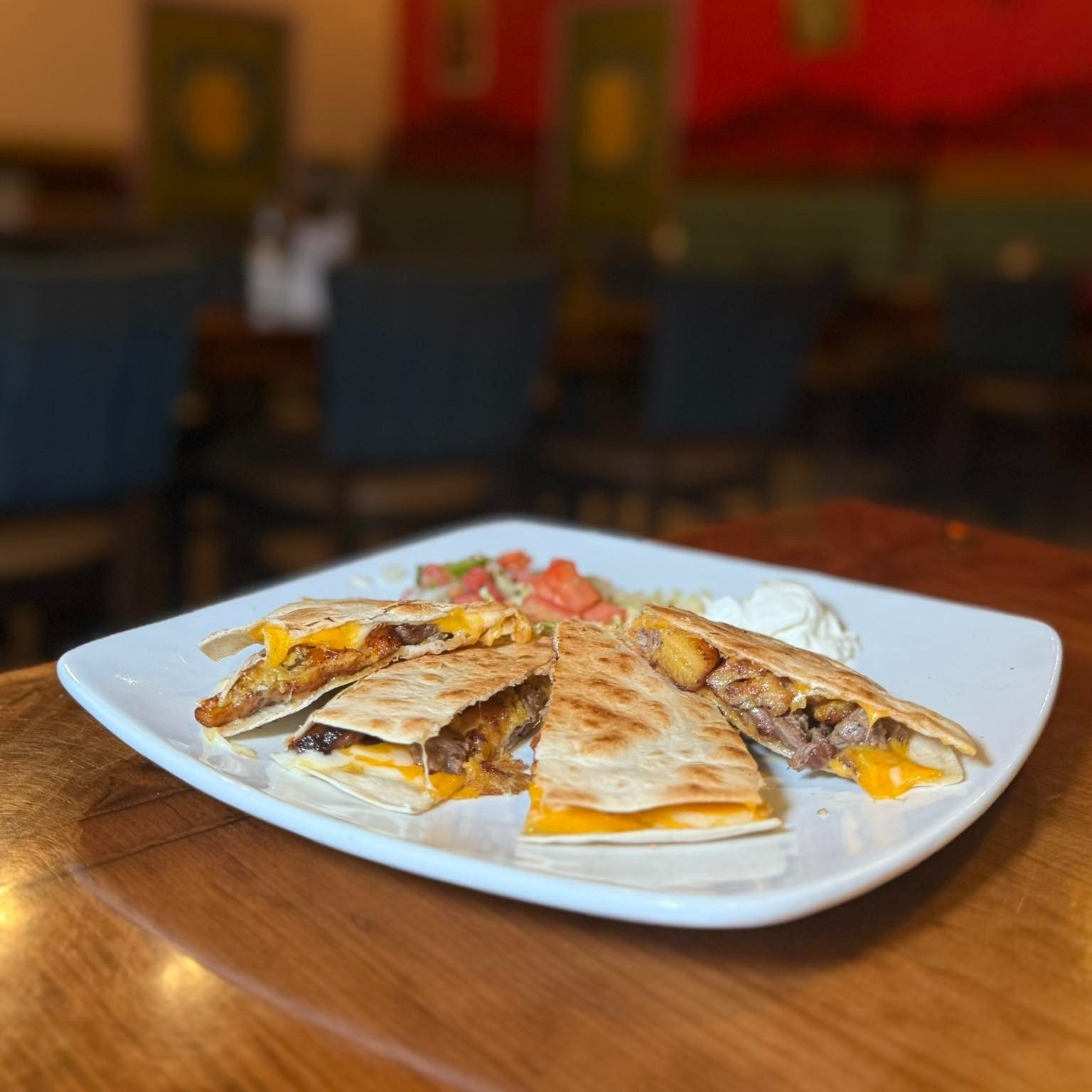 PLANTAIN STEAK QUESADILLA.