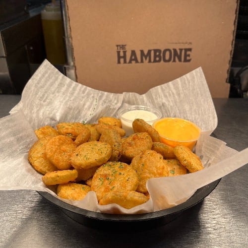 Deep Fried Pickle Chips.