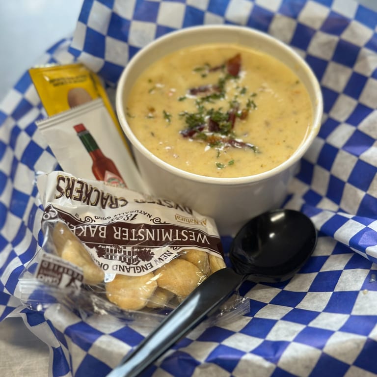 Daily Special: Charli's Landing Clam Chowder 🥣🌧️