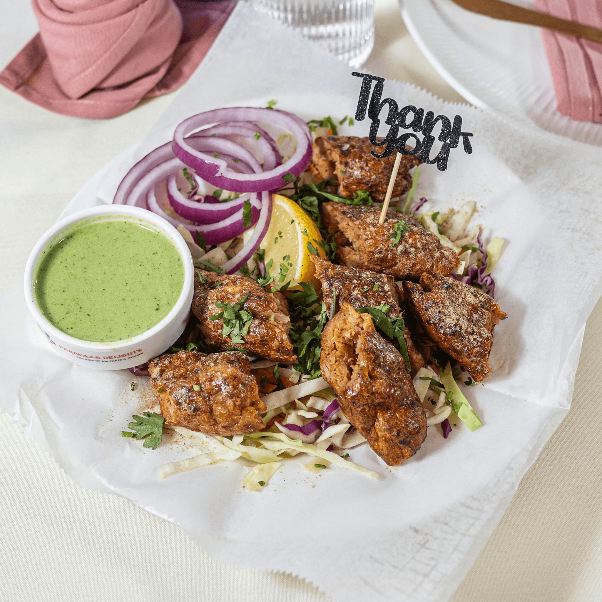 Chicken Seekh Kabab.