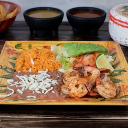 Camarones a La Plancha.