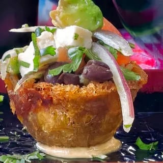 Vegetarian Hawaiian Tostones 