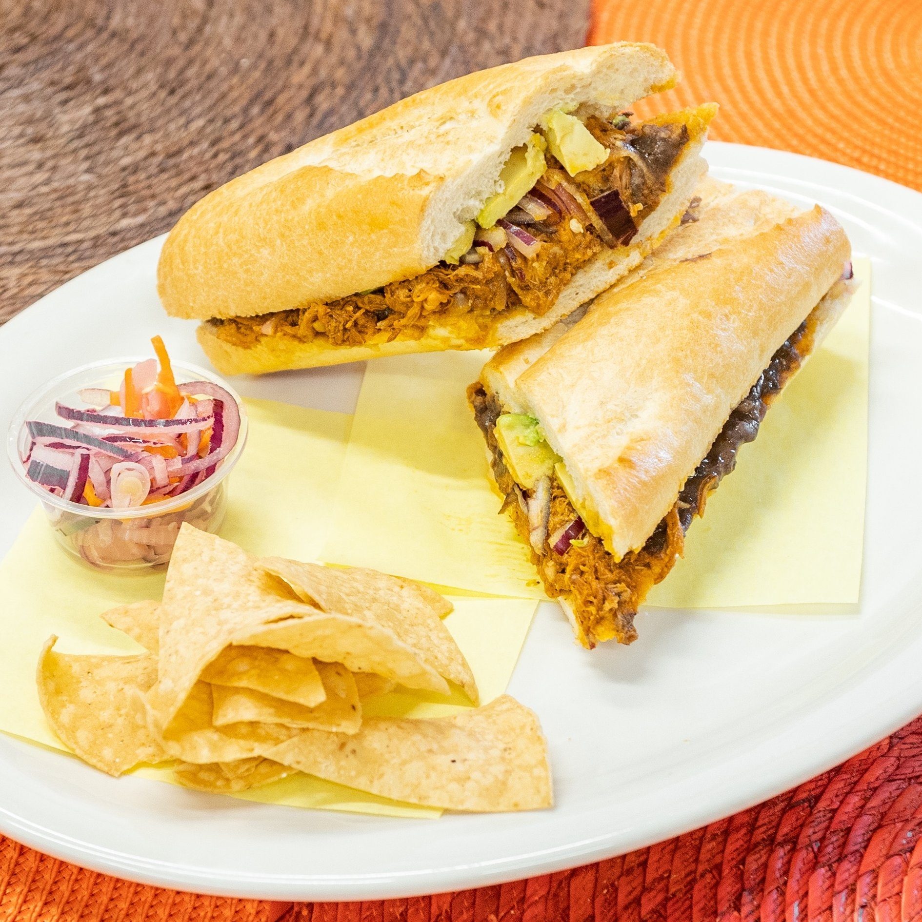 Torta De Cochinita Pibil.