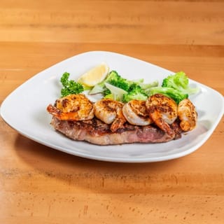 12 Oz NY Steak and Shrimp