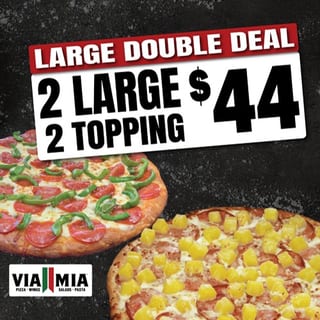 Double Deal 2 Large 2-Topping Pizzas