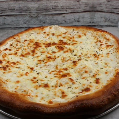 5 Cheese Classic White Pizza.