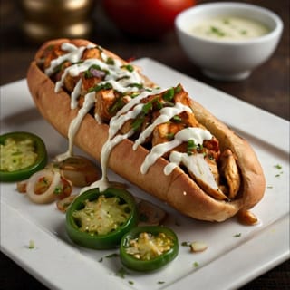 Large Chicken Tikka Cheesesteak