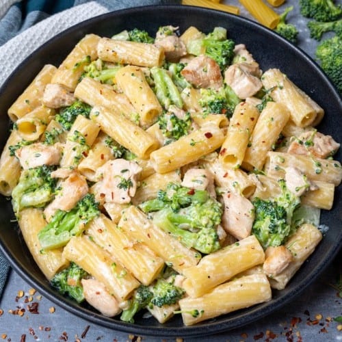 Rigatoni with Broccoli & Chicken.