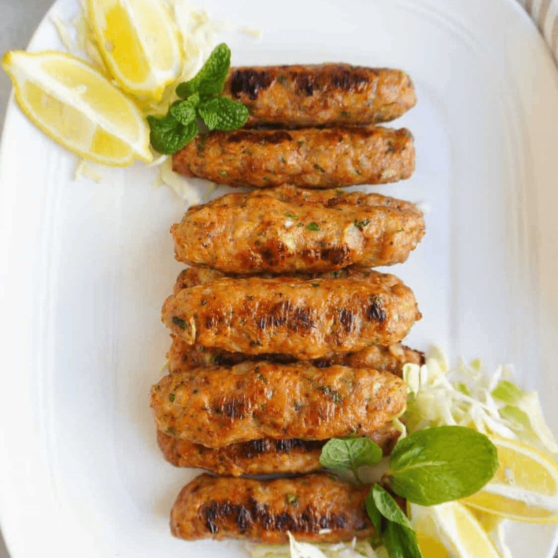 Chicken Seekh Kebab.
