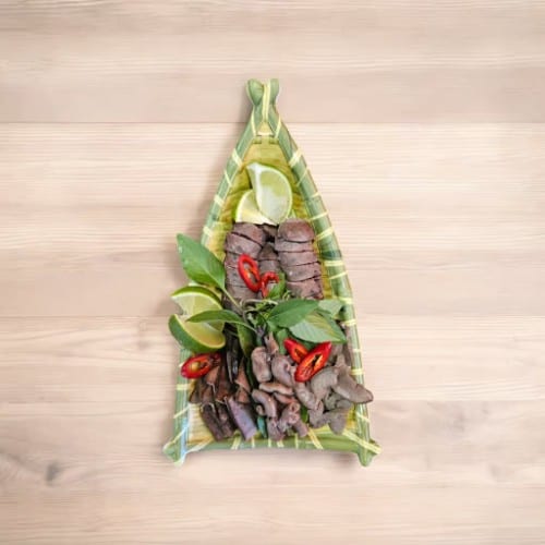 H4. Lòng Đôi Heo / 猪红灌肠猪什.