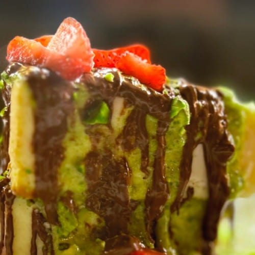 Dubai Chocolate Cheesecake.