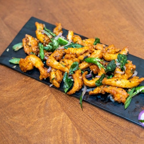 Andhra Fried Chicken.