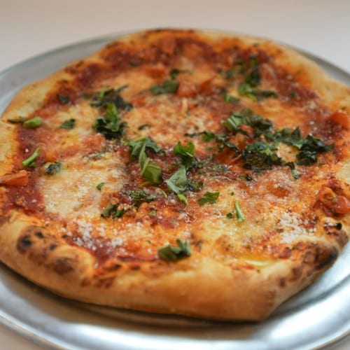Traditional Margherita Pizza.