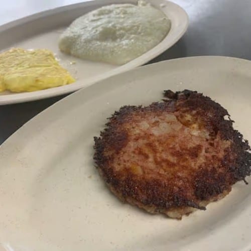 Corned Beef Hash and Egg Plate.