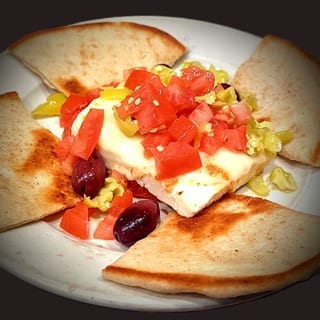 Baked Feta Saganaki Cheese