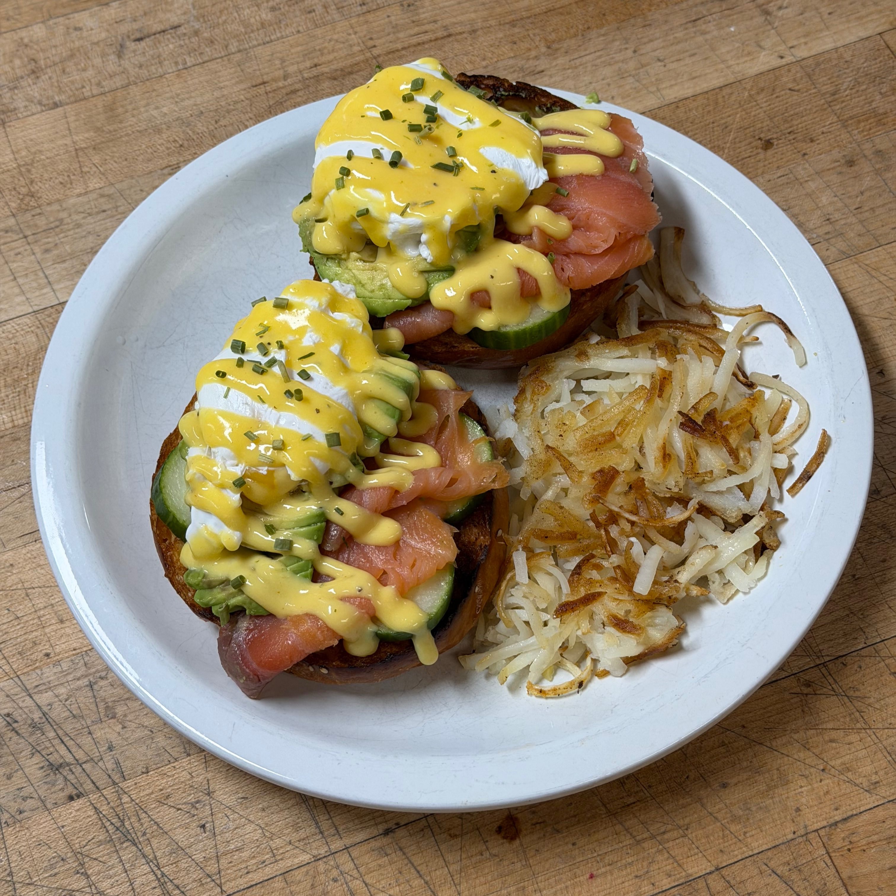 Salmon Benedict.