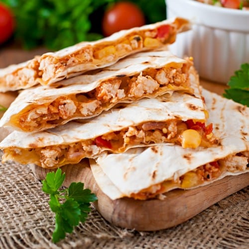 Chicken Quesadilla.