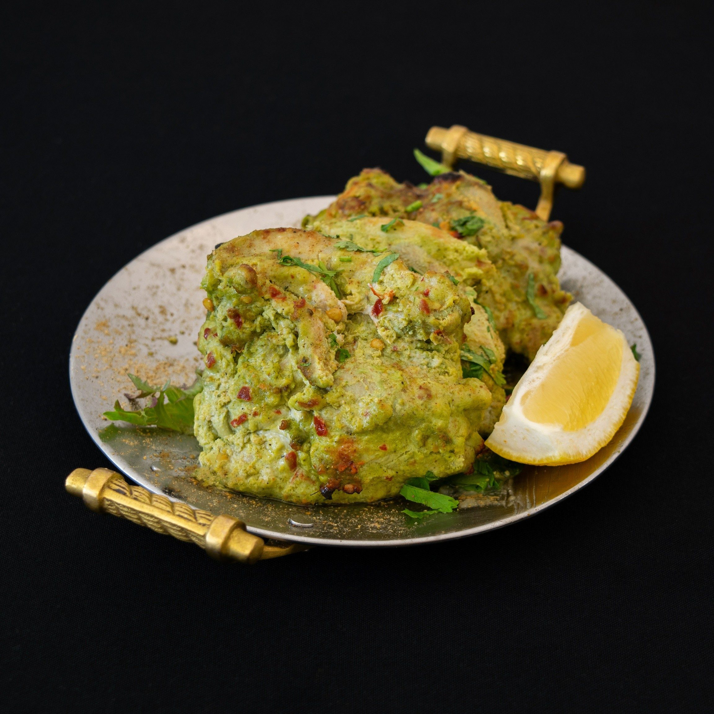 Hariyali Chicken Tikka.