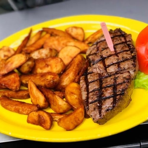 Top Sirloin Strip Steak.