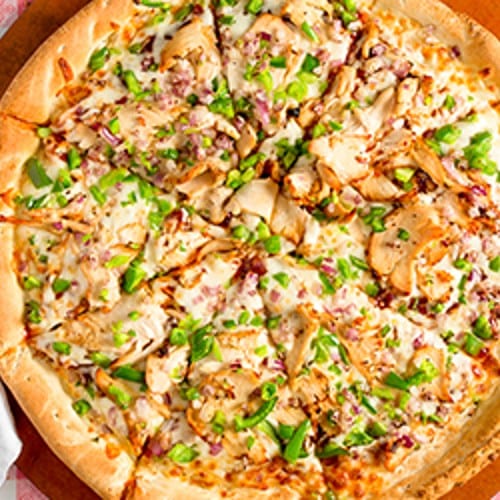 BBQ Chicken Pizza.