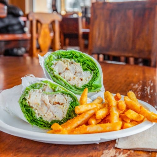 Tuna Melt Sandwich and Side.