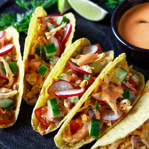 Beer Battered Cod Tacos.