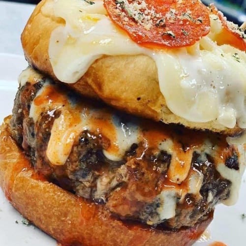 The 716 Stuffed Burger.